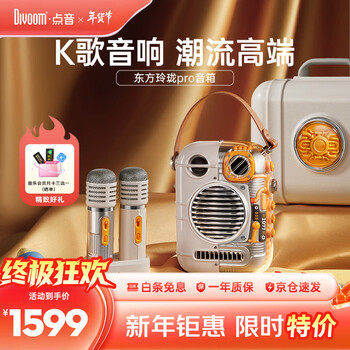 Divoom home ktv microphone audio integrated microphone karaoke bluetooth speaker home karaoke can be connected to tv singing audio home furnishings gift oriental linglong pro