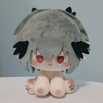 Jiuyao tomorrow's ark surrounding logos attributes dog leftover ton barrel 15cm sitting cotton doll birthday gift doll logos naked baby