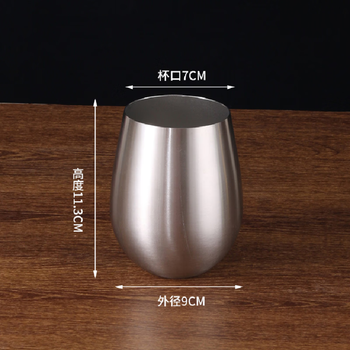 He jiagong stainless steel beer cup coke cup home wash cup 500ml cup single layer water cup 500ml beer cup
