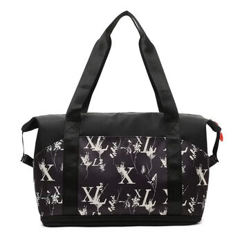 Ye yu travel bag large capacity women's outing bag foldable maternity storage bag fitness bag durable no. 1 dark blue expandable + dry and wet separation