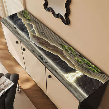 Fantasy sideboard shoe cabinet wine cabinet mat living room tv cabinet mat table mat beautiful scenery 180cm long