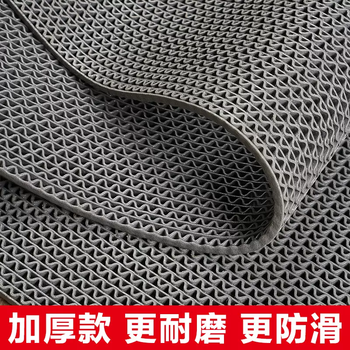 Yusenyi bathroom anti-slip mat hollow waterproof foot mat shower bath carpet toilet foot mat bathroom anti-s type gray cooked glue extra tight tear-proof 120180cm