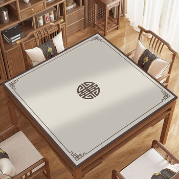 Fantasy new mahjong tablecloth thickened sound-absorbing square high-end table mat hand-rubbed mahjong table mat ruiqi yingmen diatom mud 140x140cm