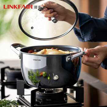 Lingfeng (linkfair) titanium pot, wok, household wok, titanium milk pot, wok, soup pot, frying pan, induction cooker, gas universal, high-end material, extremely titanium 16cm milk pot