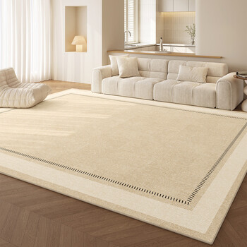 Fantasy carpet living room 2025 new cream style no-wash wipeable bedroom bedside blanket light luxury high-end sofa floor mat yinghan +23526 120cmx160cm waterproof, stain-resistant, non-slip and soundproof