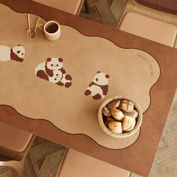 Wing fantasy dining table mat disposable coffee table mat insulating table mat round table mat 80cmx135cm non-slip fit soft and compliant