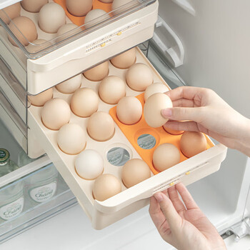 Sungsa japanese egg storage box refrigerator crisper kitchen organization artifact rack egg box artifact egg storage box 1 pack