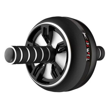 Ye yujian abdominal wheel rebound abdominal muscle fitness equipment fitness abdomen men's and women's household abdominal roller exercise efficient abdominal strength/high-strength load-bearing big mac white abdominal wheel with kneeling pad