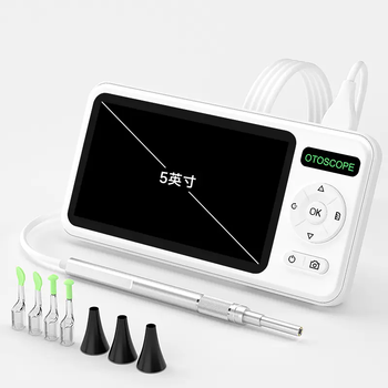 Yusenyi itimo high-definition visual ear-picking instrument, luminous ear-picking spoon, otoscope, otolaryngology endoscope, ear-picking artifact 5 inches - visual ear-picking instrument - photo and video