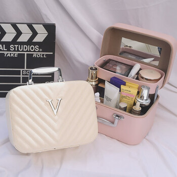 Yusenyi bag women's portable large capacity super hot premium sensory storage box waterproof black v single layer