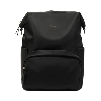 Teenmix/backpack women's new casual lightweight waterproof travel large capacity canvas school bag trendy black