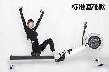 Hrsfit hairis smart wind resistance boat drawing machine for home use small boat drawing machine commercial professional gym ergometer matt white (standard model)