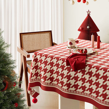 Fantasy tablecloth no-wash red festival tablecloth coffee table tablecloth huanxi d+ square horizontal 140x220cm