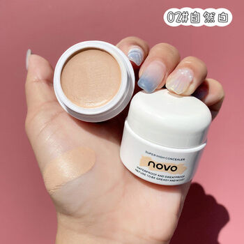 Frendele li jiaqi concealer concealer concealer concealer no sticking powder does not take off makeup anti-sweat concealer covers acne marks and dark circles 2 natural colors