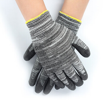 Ansell edge 48-705 fiberglass pu coated level 5 cut-resistant gloves size 9