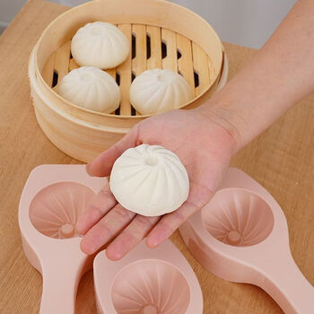 Yonghuan, place an order and save 50% for household use. steamed bun mold, hand-made dumpling making device, steamed bun embossing device, kitchen baking tool, thickened and durable, 5-pack, non-stick, easy to demould