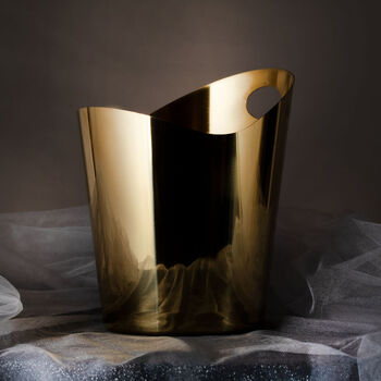 Fantasy ice bucket red wine ice bucket bar ice bucket soft decoration design ornament single handle golden ingot