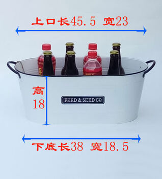 Old iron flower pots, green plants, succulent flower buckets, red wine ice buckets, champagne ice buckets, ktv bar large iron ice buckets, small, large, white and black patterns that can be torn off