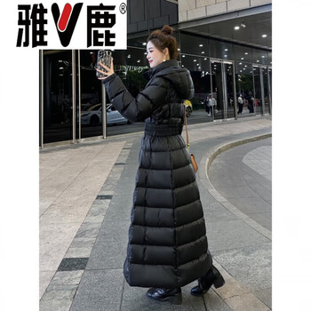 Yalu extreme cold extra long down jacket women's long 2026 winter new style waist slim thickened northeastern warm jacket s 1 s within 105 catties