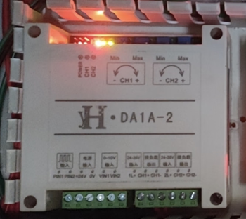 Yh series plc high current power amplifier proportional valve amplifier black da1a-2