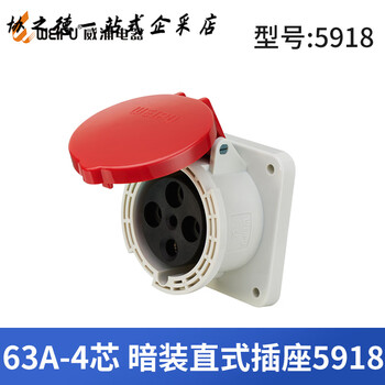Weipu waterproof industrial plug typ645 three-phase male and female mobile connector 63a5 core exposed and concealed socket 6923 63a4 core concealed straight seat_typ5918