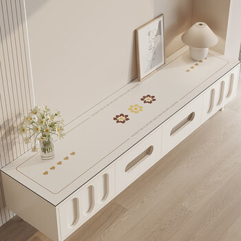 Yusenyi high-end tv counter top protection mat sideboard table mat tablecloth anti-dirty wine cabinet mat sanyumanxin 35*290cm