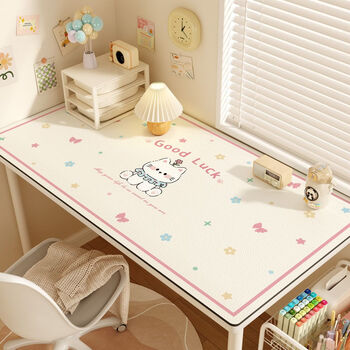 Fantasy desk mat desk tablecloth study wipeable mat good afternoon 50x110cm eye protection