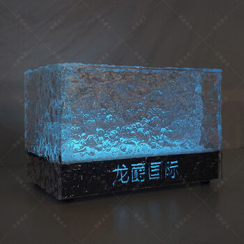 Fantasy bar luminous ice bucket beer frame ice pattern wine frame ice pellet bar luminous ice bucket 12 pack ice engraving colorful lights