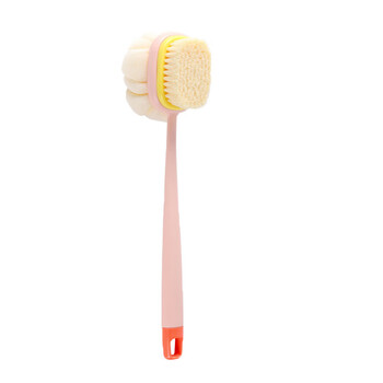 Shantou lincun long-handled bath brush with soft bristles for scrubbing and bathing without asking for help, porphyrin powder (hair transplantation)