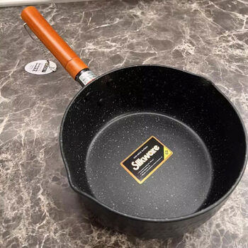 18202224cm japanese non-stick snow pan 20cm black snow pan with stand-up lid