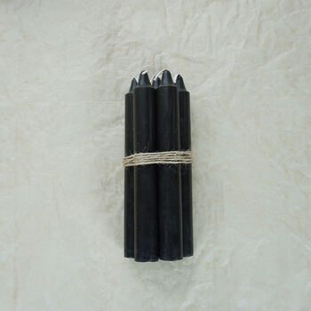 Fantasy golden white red green pole wax candle lighting pack of 10 slender atmosphere colored paraffin black 10 candles