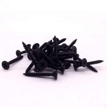 Vinoa jinde screw cross trumpet head wallboard nail gypsum board self-tapping gray phosphorus black dry wall nail m.*- black m3.5x50 350 pieces