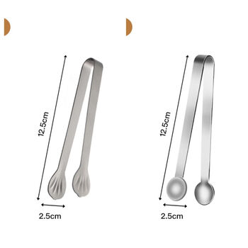 Fantasy small palm ice cube clip food clip biscuit clip fruit clip mini stainless steel round clip shell clip