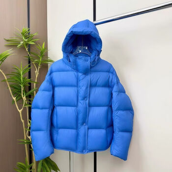 Woodpecker (tucano) detachable hooded down jacket for women white duck down 2025 new short style thickened winter warm bread jacket blue (national standard white duck down) s (80-125 catties)