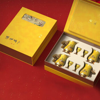 Cultural travel scattered flower flying wine set gift box set huan porcelain set wine dispenser white wine cup