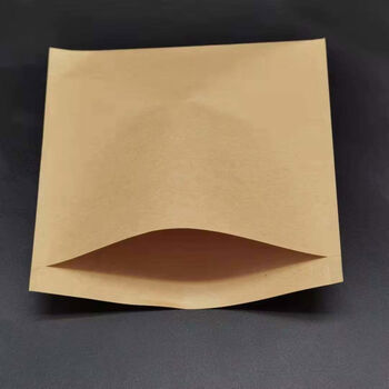 Triangular kraft leather oil-proof paper bag, steamed buns, barbecue snacks packaging bag, pancakes, fried buns, kraft paper bags, natural cowhide, height 10, width 15 (1000 pieces) factory direct sales