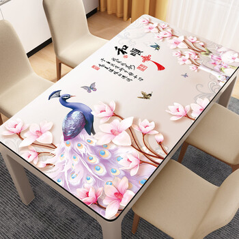 Fantasy blossoms dining table mat tablecloth no-wash rectangular coffee table mat heshunfenghua please contact customer service for custom sizes