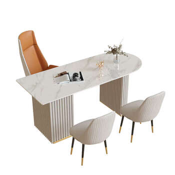 Yusenyi light luxury internet celebrity hospital consultation room reception table and chair consultant room negotiation rock computer table visitor office 160cm single table