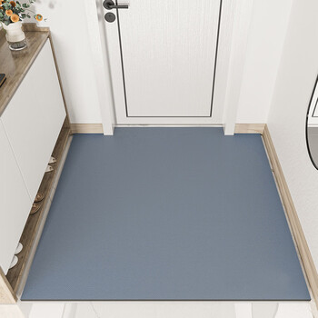 Yong huan entrance door floor mats, door mats, wipeable and washable pvc leather, cuttable indoor anti-slip carpet, home simple wordless sky blue 45x75cm