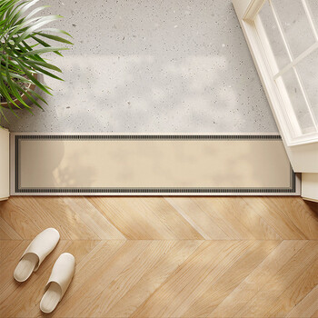 Fantasy threshold stone floor mat entry door ultra-narrow strip carpet bathroom toilet door diatom mud absorbent foot mat jueyun 25x80cm can be cut at will