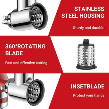 Wen yijia stainless steel slicer chopping attachment cheese grater attachment salad maker