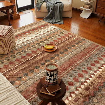 Fantasy ethnic style living room carpet thickened carpet american high-end coffee table blanket home bedroom bedside blanket cooling foot pad 120x180 cm liter material | thickened and soft cx asidaka elk