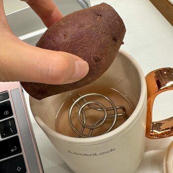 Fantasy mini steaming rack kettle kettle water-proof steaming rack steamed eggs mini steaming rack food grade stainless steel high feet + short feet 2 pack