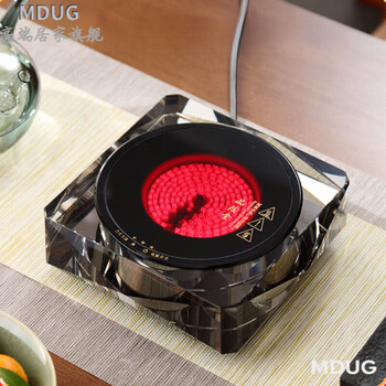 Mdug imported from germany high-end quality household health pot teapot tea set high-value crystal electric ceramic stove glass water boiling square crystal electric ceramic stove 0l