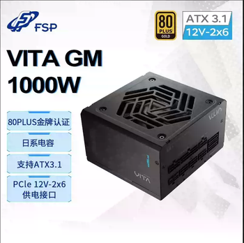Fsp vitagm750w/850w/1000w gold medal full module atx3.1pcie5.1 desktop power supply vitagm1000w black