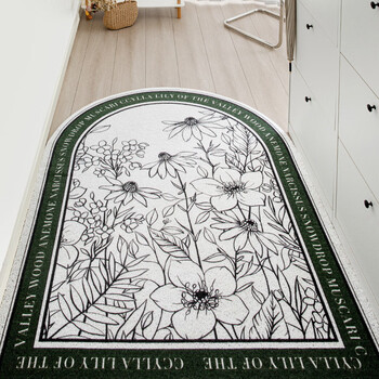 Fantasy entrance door floor mat home entrance door door mat wire loop carpet light luxury mat living room door mat daisy vertical shop 80x120cm