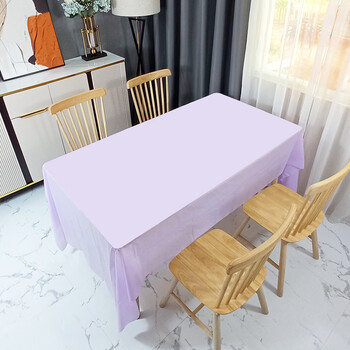 Fantasy new year tablecloth rectangular party classroom layout new year's day party birthday decoration tablecloth light purple 137cmx274cm 1 piece