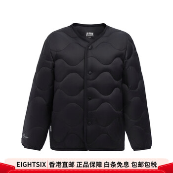 Bosideng's new spring style children's clothing short three-proof lightweight down lining children's warm down jacket black 8056_ long-sleeved lining xxs 150_72_ weight about 60-72 catties