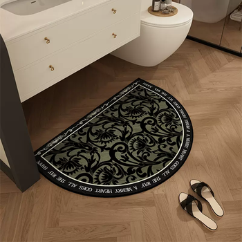 Yusenyi high-end retro bathroom floor mat diatom mud absorbent mat bathroom door mat toilet door mat non-slip mat n growth 50x80-60x90cm (set saves money)