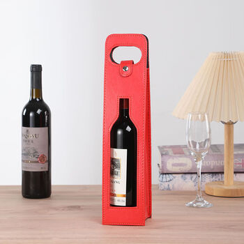 Fantasy red wine gift box red wine window wine packaging handbag double pack wine gift portable hollow red single handbag window